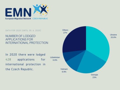 Number of lodged applications for international protection in the Czech Republic (1. 1. 2020 - 30. 6. 2020)