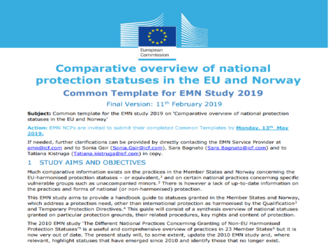 Comparative Overview of National Protection Statuses in the EU and Norway (National Report)