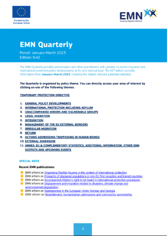 EMN Quarterly - 42. vydání (leden-březen 2023)